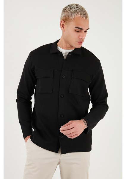 Pamuklu Regular Fit Klasik Yaka Göğüs Cep Detaylı Gömlek Erkek Gömlek 5901220 indirimleri