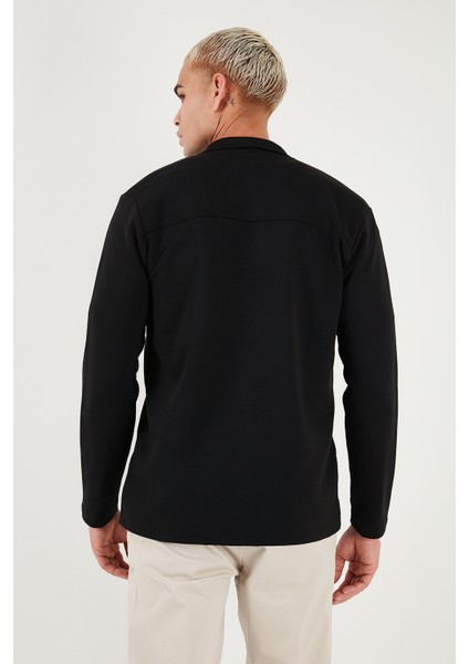 Pamuklu Regular Fit Klasik Yaka Göğüs Cep Detaylı Gömlek Erkek Gömlek 5901220