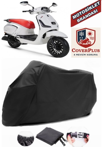 Rks Dark Blue 50 Siyah Motorsiket Brandası Motor Örtüsü Çadır Su Geçirmez Motosiklet Kılıfı Motor Brandası