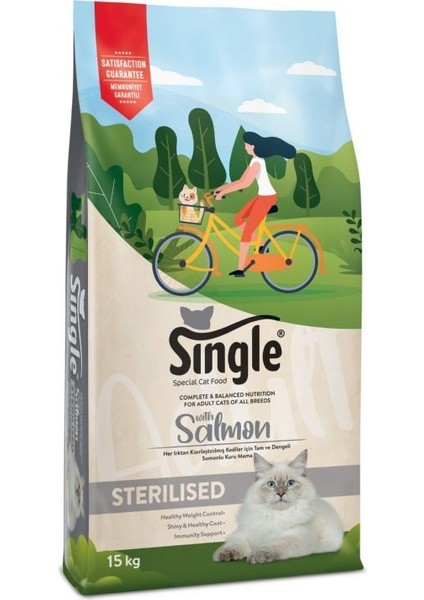 Adult Cat Sterilised Somon 15 kg