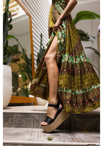 Join Kadin Beyaz Espadrıl Ip Sargılı Feta Sandalet