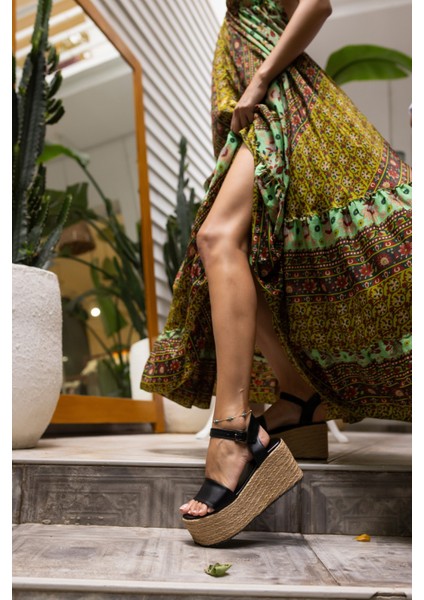 Join Kadin Beyaz Espadrıl Ip Sargılı Feta Sandalet