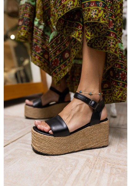 Join Kadin Beyaz Espadrıl Ip Sargılı Feta Sandalet