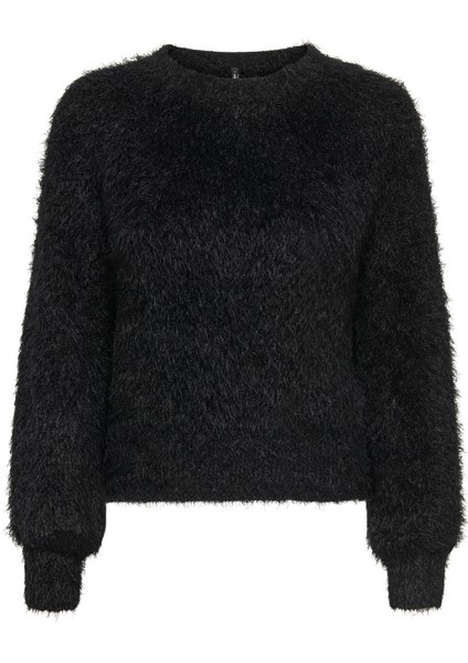 Onllulu Regular Fit Bisiklet Yaka Örme Kazak Bayan Kazak 15350650 modelleri