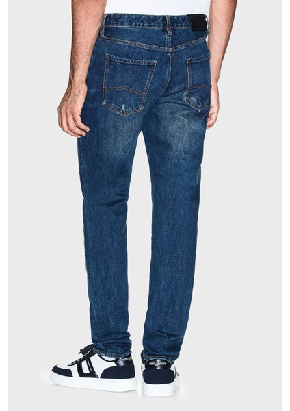 Pamuklu Slim Fit Normal Bel Dar Paça Jeans Erkek Kot Pantolon XM000070 AF17092 MB001 modelleri