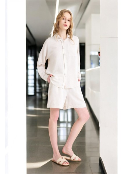 Yazlık Uzun Kol Gömlek Şort Ikili Takım fırsatları