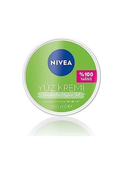 Nıvea Ferahlatıcı Hydro Nemlendirici Yüz Kremi 100 Ml, Yağlı Ciltler Için, Makyaj Bazı, 24 Saat Cilt Nemlendirici, Yağlı His Bırakmayan Formül fiyatları