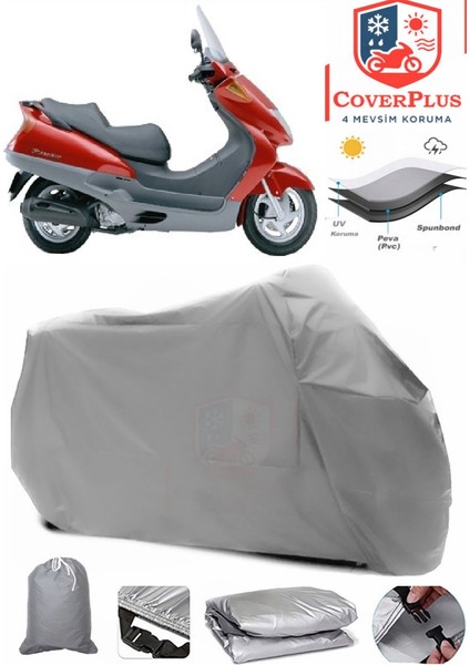 Honda Fes 250 Foresight Gri Motorsiket Brandası Motor Örtüsü Çadır Su Geçirmez Motosiklet Kılıfı Motor Brandası