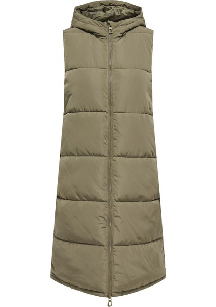 Onlalina Kapitoneli Regular Fit Uzun Yelek Bayan Yelek 15241995 fırsatları