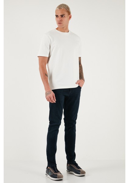 Pamuklu Slim Fit Yüksek Bel Dar Paça Jeans Erkek Kot Pantolon 3300C47TOKYO fiyatları