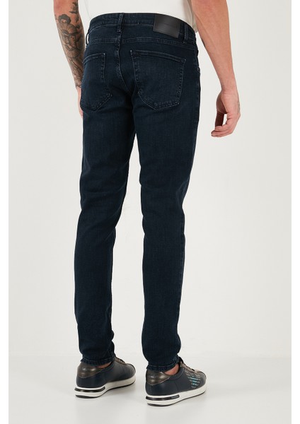 Pamuklu Slim Fit Yüksek Bel Dar Paça Jeans Erkek Kot Pantolon 3300C47TOKYO