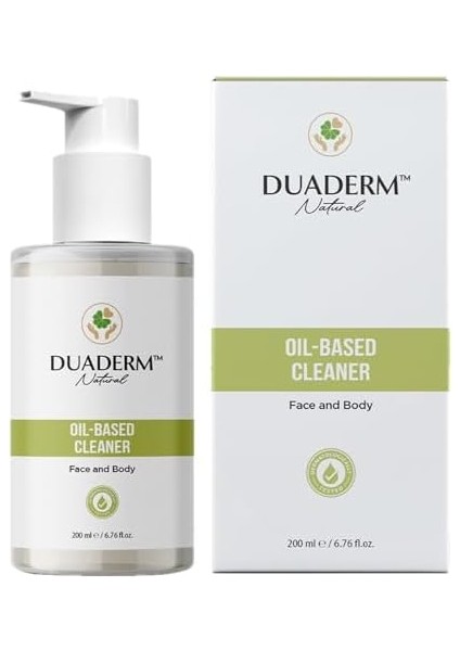 Duaderm Yüz ve Vücut Temizleme Yağı, Doğal Içerikli Derin Temizleyici 200 ml