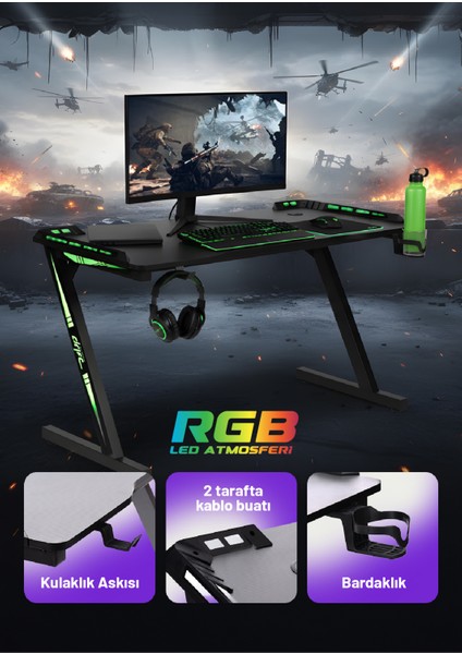 Aura Rgb Ledli Oyuncu Masası fiyatları