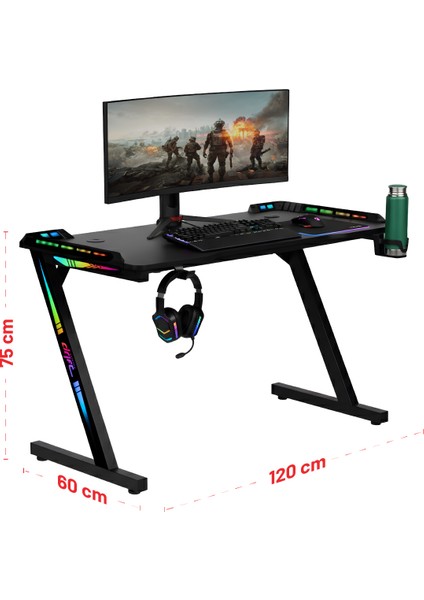 Aura Rgb Ledli Oyuncu Masası modelleri