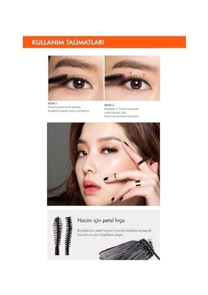 Mıssha Takma Kirpik Etkili, Kirpikleri Uzatan ve Hacim Veren Maskara Over Lengthening Mascara (Bloom Lash) fiyatları