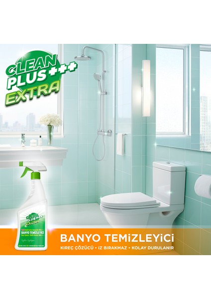 Clean Plus+ Extra Kireç Çözücü Ultra Güçlü Banyo Temizleyici 750 ml fiyatları