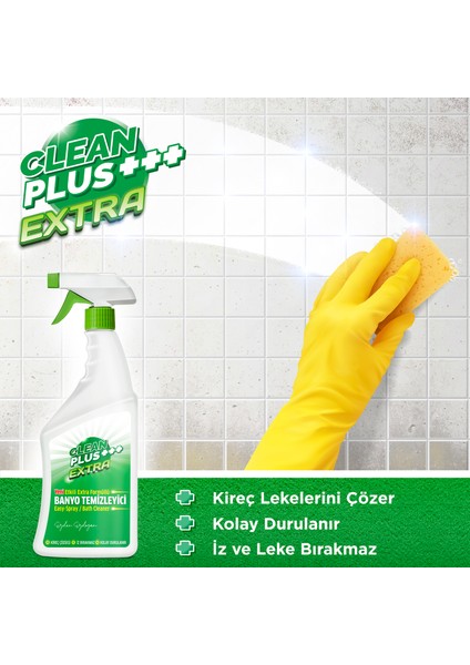 Clean Plus+ Extra Kireç Çözücü Ultra Güçlü Banyo Temizleyici 750 ml modelleri