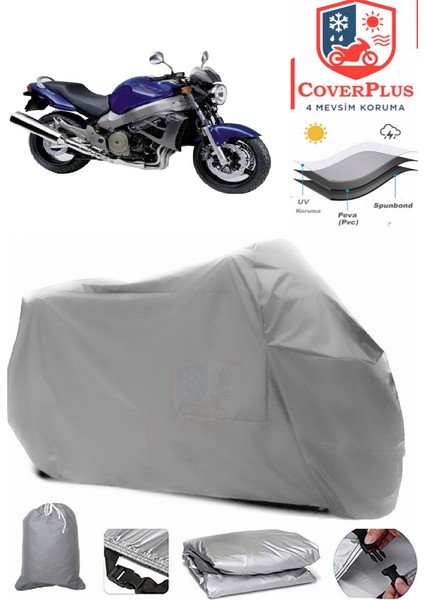 Honda x 11 (Cb 1100 Sf) Gri Motorsiket Brandası Motor Örtüsü Çadır Su Geçirmez Motosiklet Kılıfı Motor Brandası