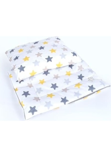 Bebek El Yapımı Yıldız Desenli Alt-Aç Minderi ve Yastığı (Desen 2) fiyatları