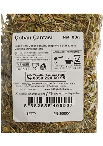 Arifoğlu Çoban Çantası 80 gr