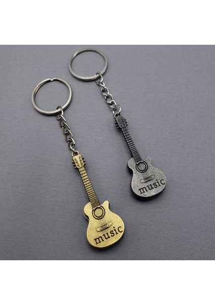 Metal Gitar Anahtarlık