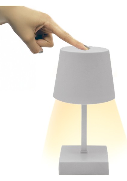 BB-16 Dokunmatik Masa Lambası | Şarjlı & Ayarlanabilir Işık Seviyesi, Modern Alüminyum Tasarım indirimleri
