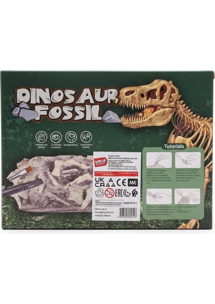 Dinazor Fosili Kazı Seti Arkeolog Çocuk Bilim Seti modelleri