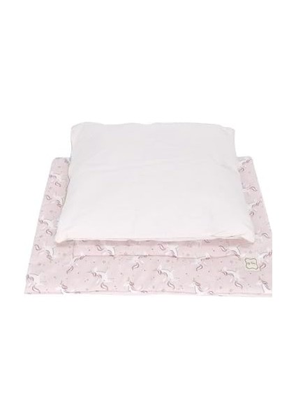 Bebek El Yapımı At Desenli Alt-Aç Minderi ve Yastığı (Pembe) fiyatları