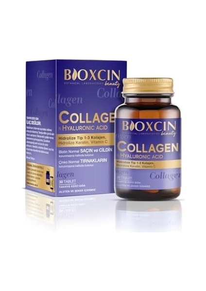 Bioxcin Beauty Collagen 30 Tablet - Tip1 Tip 3 Hidrolize Kolajen