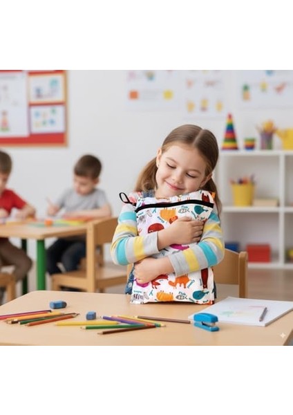 Yorni 2 Adet, 29 x 35 Cm, Jungle ve 37 x 30 Cm,zoo Desen, Sıvı Geçirmeyen Çok Amaçlı Çanta, Ekonomik Set, Yıkanabilir