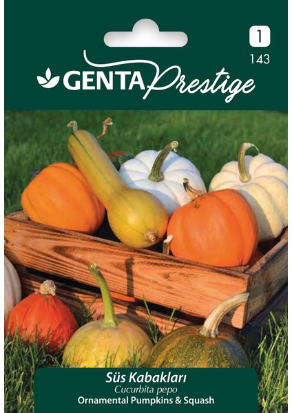 Prestige Süs Kabakları Tohumu – Çeşitli Renk & Şekil, Süs ve Dekorasyon Için Kolay Yetişen Mix