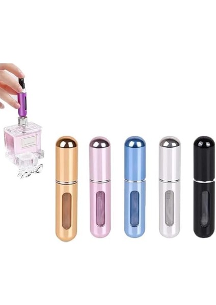 Bolivia's Parfüm Sprey Şişesi - 5ml Kapasiteli Yeniden Doldurulabilir Şişe, Kompakt ve Taşınabilir Tasarım, Seyahat ve Günlük Kullanım Için Ideal, Çok Amaçlı Koku Pompası ile Pratik Çözüm