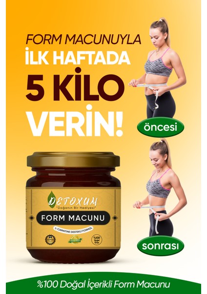 Glikoz Içermeyen L-Carnitine Destekli Zayiflama ürünleri detox Amaçlı Form Macunu