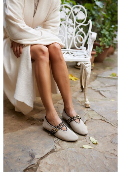 Winks Kadın Leopar Tay Deri Babet