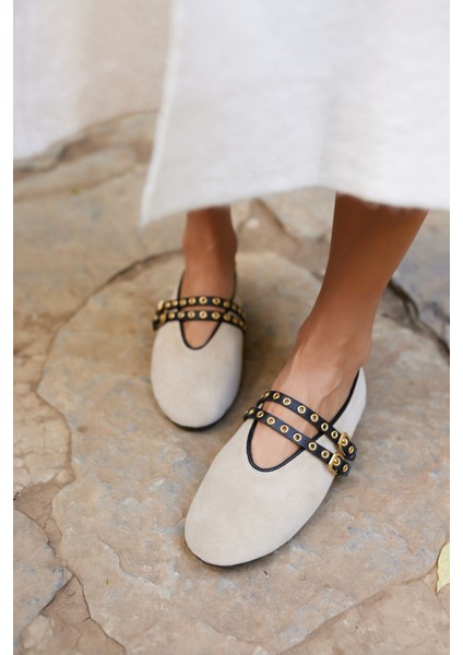 Winks Kadın Leopar Tay Deri Babet