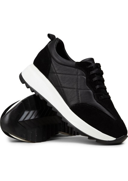 Kadın Hakiki Süet Siyah Spor Ayakkabı - N0915ZSYHC01 modelleri