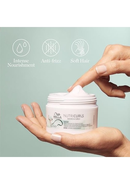 Wella Professionals Nutricurls Maske 150 ml - Dalgalı ve Bukleli Saçlar Için modelleri