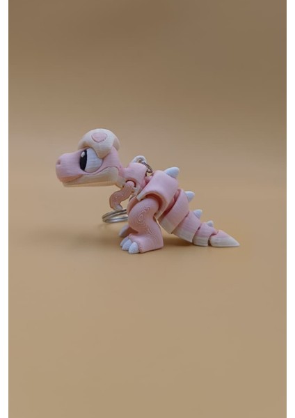 Sevimli Dinozor Figürlü Hareketli Anahtarlık Çanta Süsü Charm