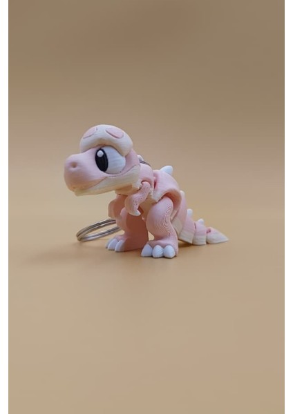Sevimli Dinozor Figürlü Hareketli Anahtarlık Çanta Süsü Charm modelleri