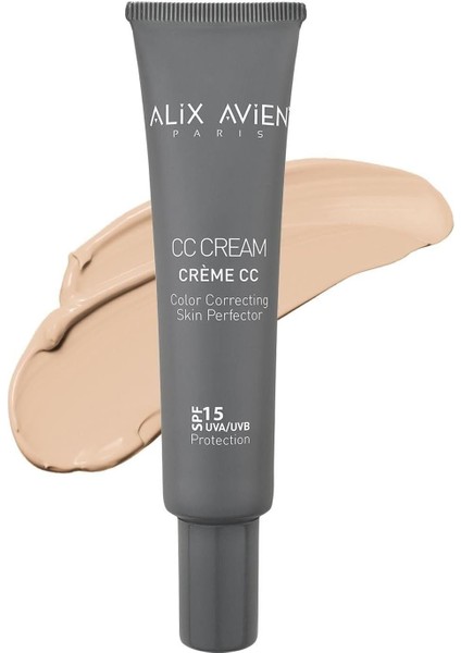Alıx Avıen cc Krem Renk Düzenleyici Nötr - cc Cream Neutral Spf 15 Uvb/uva - 40 ml