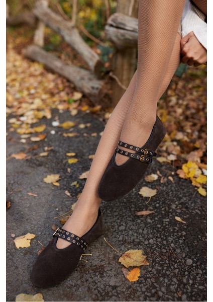 Winks Kadın Leopar Tay Deri Babet