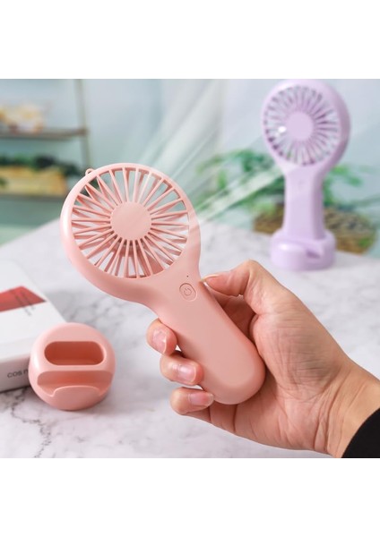 DD5002 Telefon Standlı 3 Kademeli Mini Vantilatör Portatif Soğutucu Fan El Fanı (Beyaz) modelleri