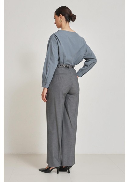 Antrasit Cepli Rahat Kalıp Pantolon