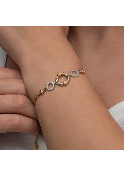 Gümüş Renkli Halka Dorika Bileklik fırsatları