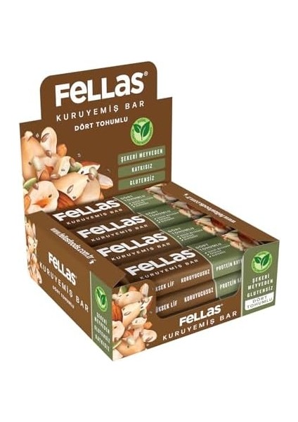 Fellas Dört Tohumlu Kuruyemiş Bar 12X30 gr modelleri
