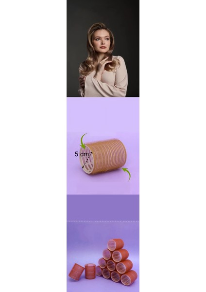 Hsnet 5 cm Bigudi Saç Bigudisi Profesyonel 12 Adet - M025R906-K71025 fiyatları