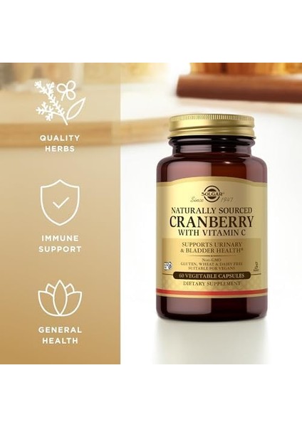 Solgar Cranberry With Vitamin C 60 Kapsül modelleri