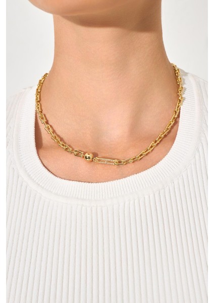 Ekru Bisiklet Yaka Kolsuz Triko