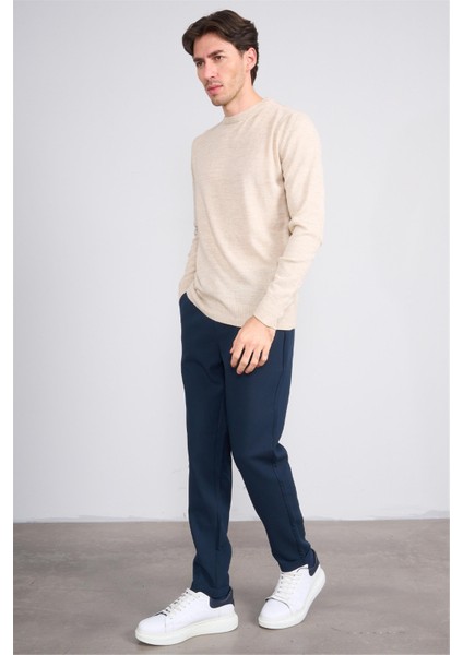 14 Lacivert Erkek Duble Fast Jogger Poliviskon Pantolon