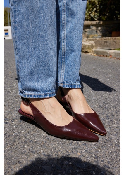 Murcia Kadın Siyah Mini Topuklu Slingback Ayakkabi fiyatları